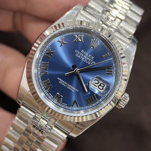 Đồng hồ Rolex Mặt số màu xanh