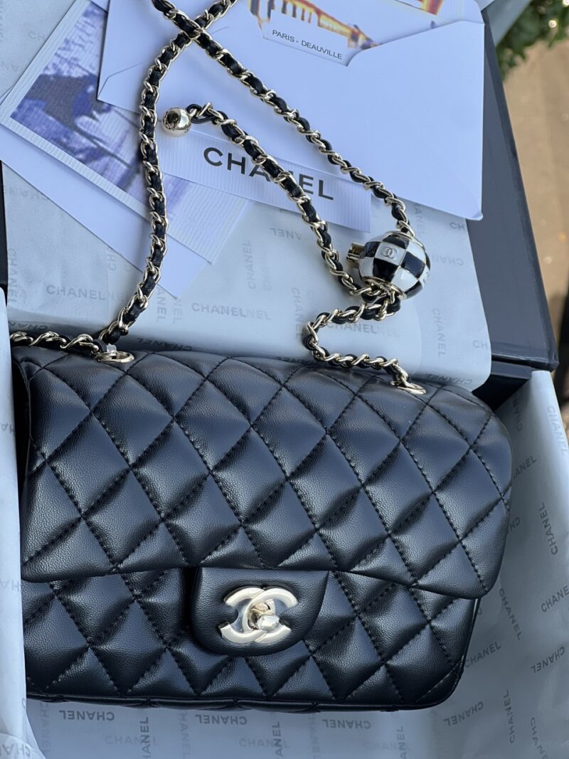 Túi Chanel Quả Cầu size 22 Màu Ghi  Vy Luxury