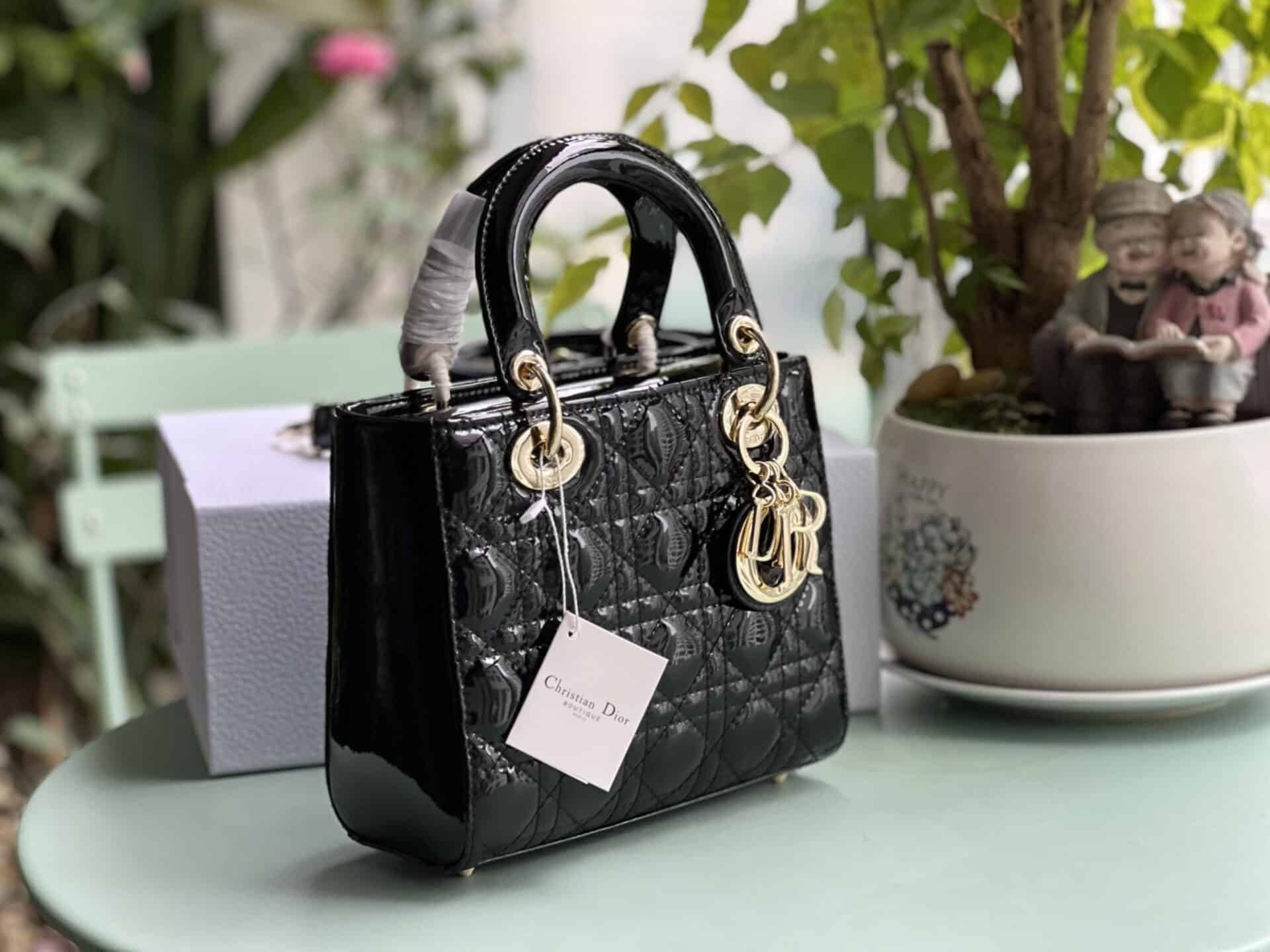 Túi Dior Lady Mini Black Gold  Nice Bag