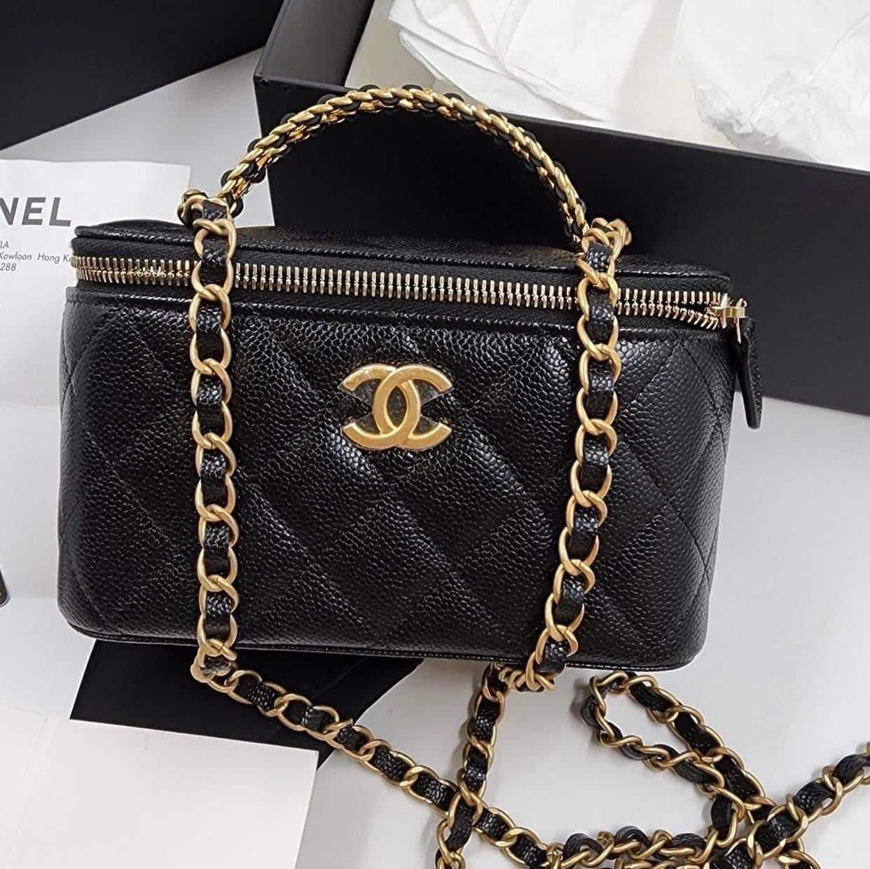 ORDER Chanel Túi Chanel mini logo đính đá
