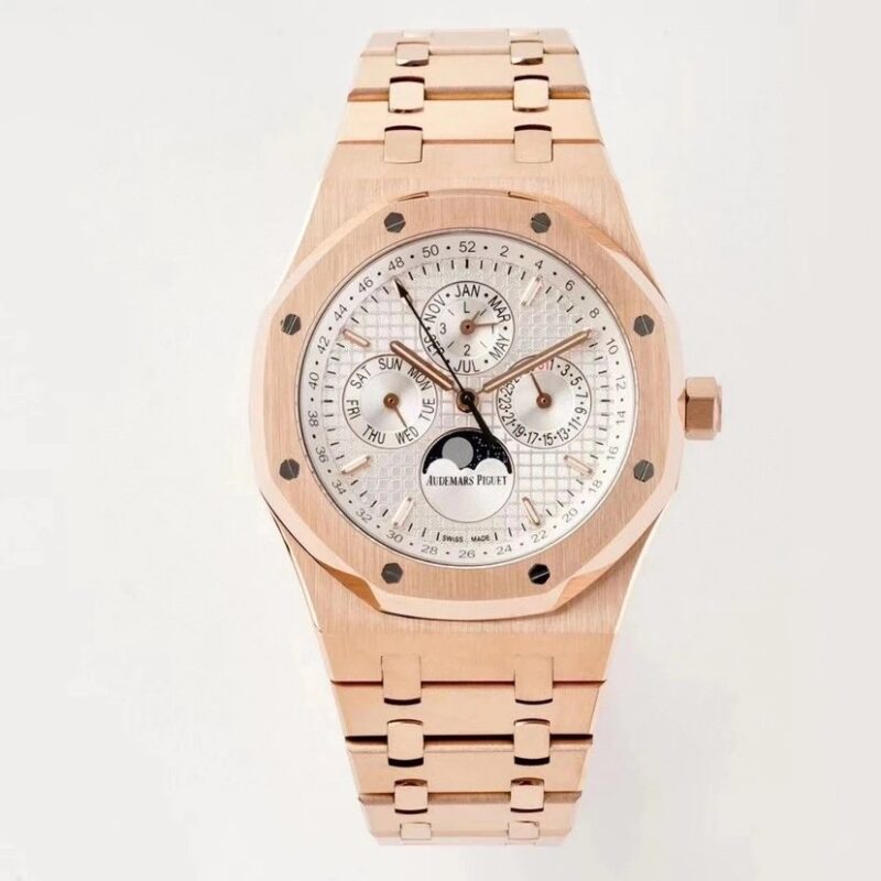 ĐỒNG HỒ NAM AUDEMARS PIGUET ROYAL OAK 26574 MOONPHASE REPLICA MẶT SỐ TRẮNG 41MM