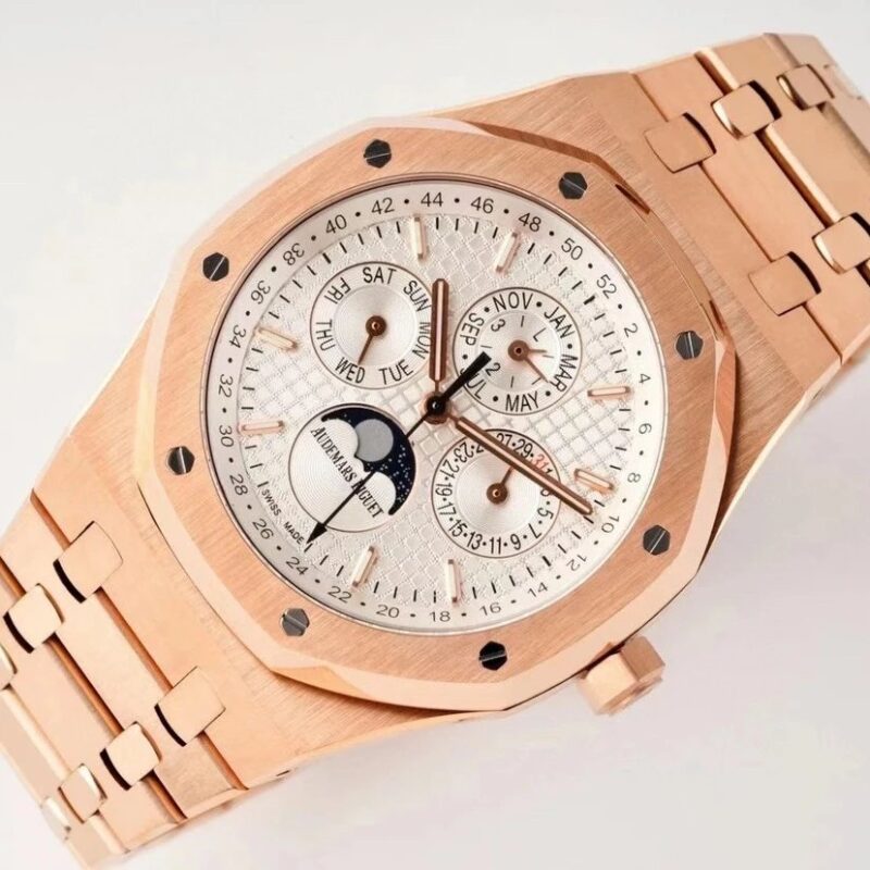 ĐỒNG HỒ NAM AUDEMARS PIGUET ROYAL OAK 26574 MOONPHASE REPLICA MẶT SỐ TRẮNG 41MM