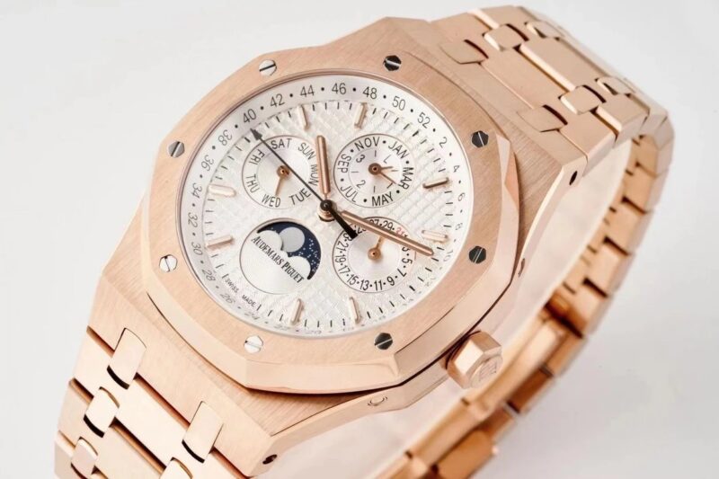 ĐỒNG HỒ NAM AUDEMARS PIGUET ROYAL OAK 26574 MOONPHASE REPLICA MẶT SỐ TRẮNG 41MM