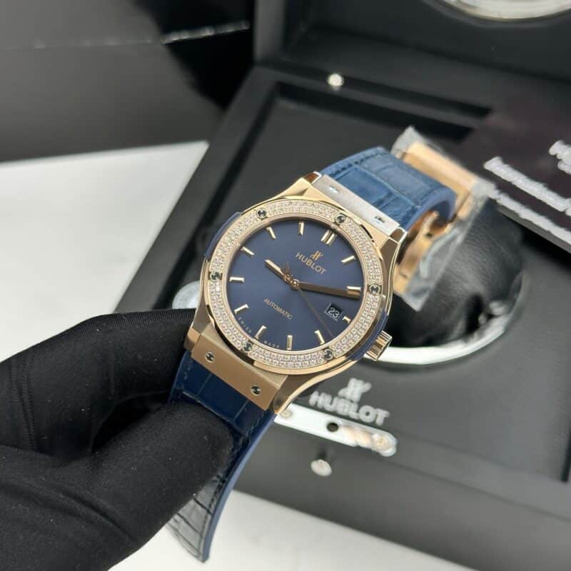 ĐỒNG HỒ HUBLOT CLASSIC FUSION KING GOLD NIỀNG ĐÁ FAKE