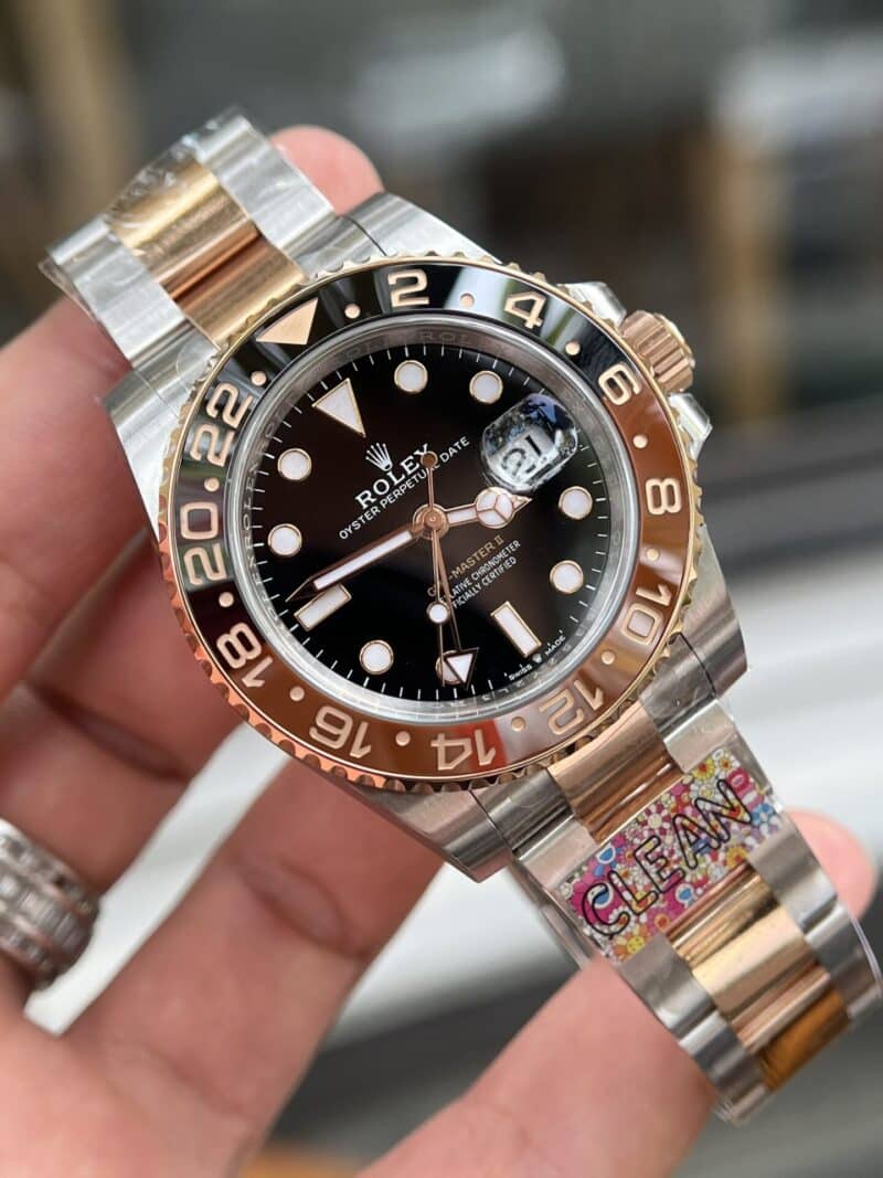 ĐỒNG HỒ ROLEX GMT-MASTER II ROOTBEER REP 11 CLEAN FACTORY
