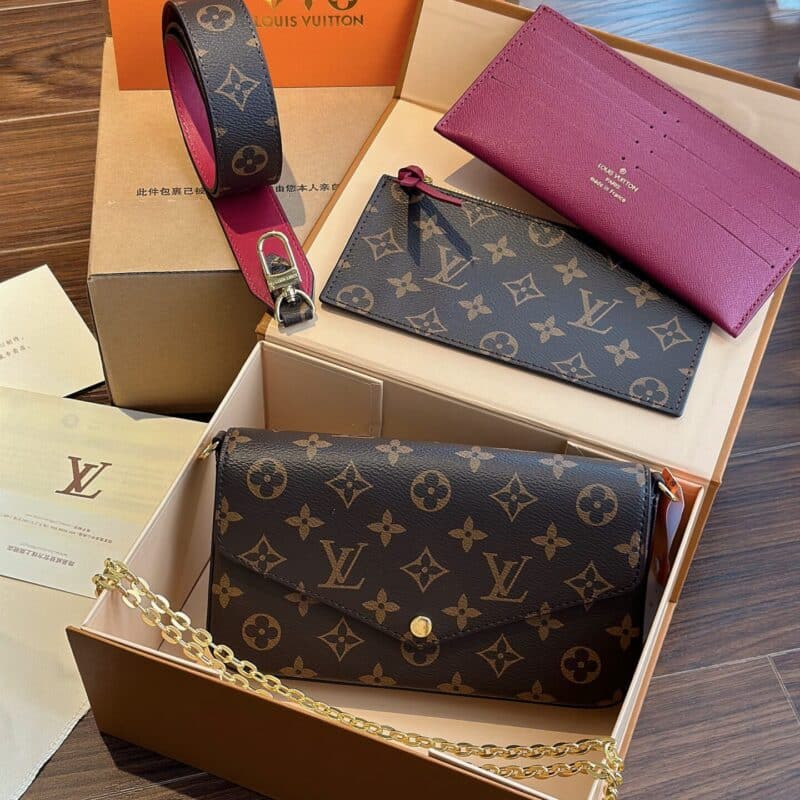 Louis Vuitton Félicie Pochette Vivienne Holiday Monogram CanvasPink in  Coated Canvas with Goldtone  US