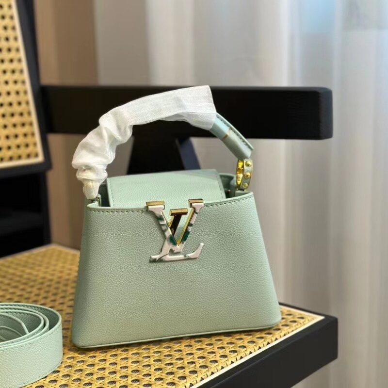 TÚI XÁCH LV LOUIS VUITTON CAPUCINES HANDLE BAG SUPER MÀU XANH MINT