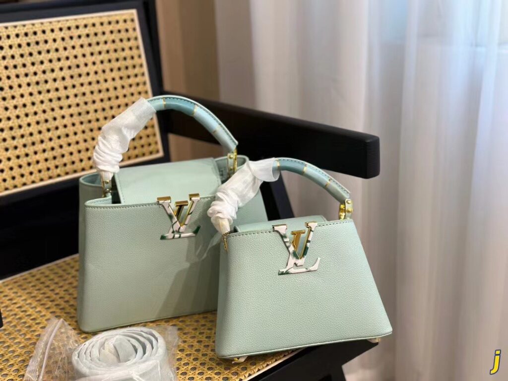 TÚI XÁCH LV LOUIS VUITTON CAPUCINES HANDLE BAG SUPER MÀU XANH MINT