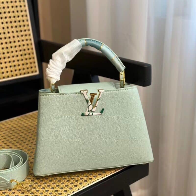 TÚI XÁCH LV LOUIS VUITTON CAPUCINES HANDLE BAG SUPER MÀU XANH MINT