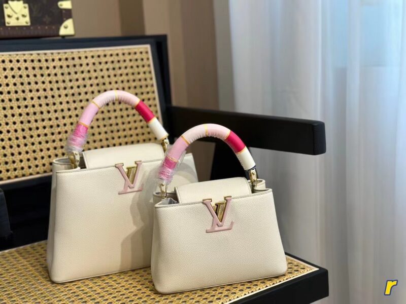 TÚI XÁCH LV LOUIS VUITTON CAPUCINES HANDLE BAG SUPER MÀU TRẮNG