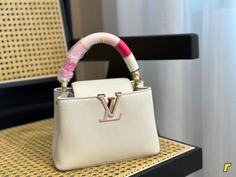 TÚI XÁCH LV LOUIS VUITTON CAPUCINES HANDLE BAG SUPER MÀU TRẮNG