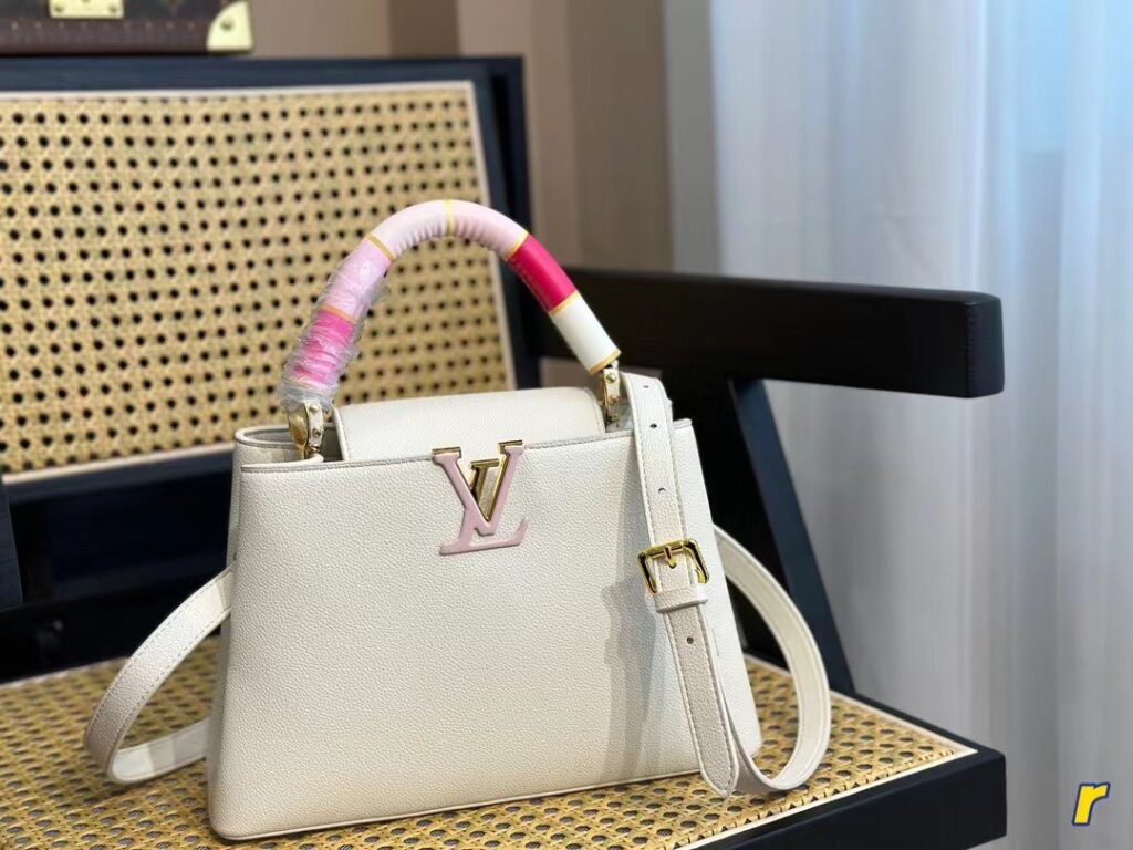 TÚI XÁCH LV LOUIS VUITTON CAPUCINES HANDLE BAG SUPER MÀU TRẮNG