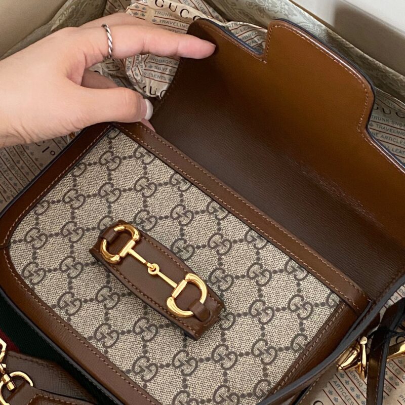 TÚI GUCCI HORSEBIT 1955 MINI BAG SIÊU CẤP MÀU NÂU