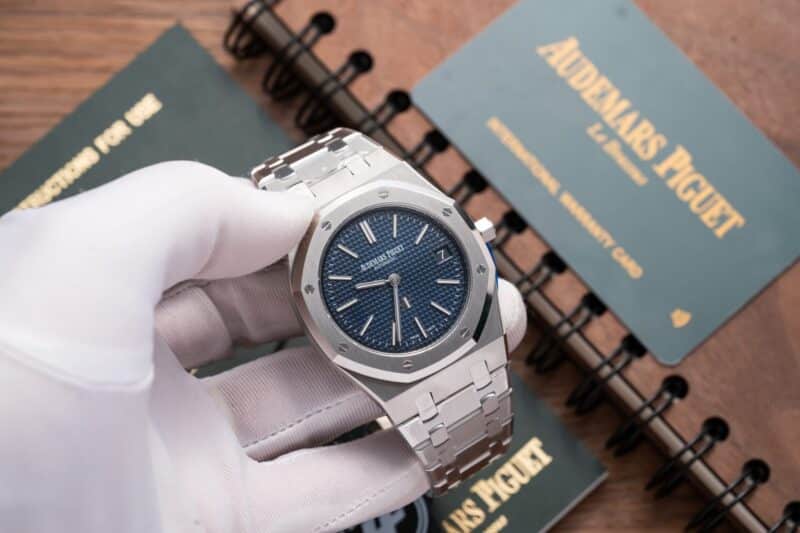 ĐỒNG HỒ AUDEMARS PIGUET ROYAL OAK 16202 MẶT SỐ XANH REP 1:1 ZF FACTORY