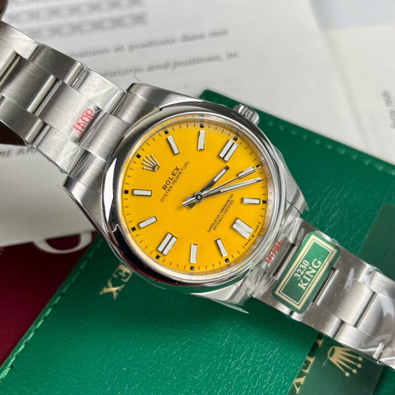 ĐỒNG HỒ ROLEX OYSTER PERPETUAL 124300 MẶT SỐ CAM REPLICA 1:1 KING FACTORY