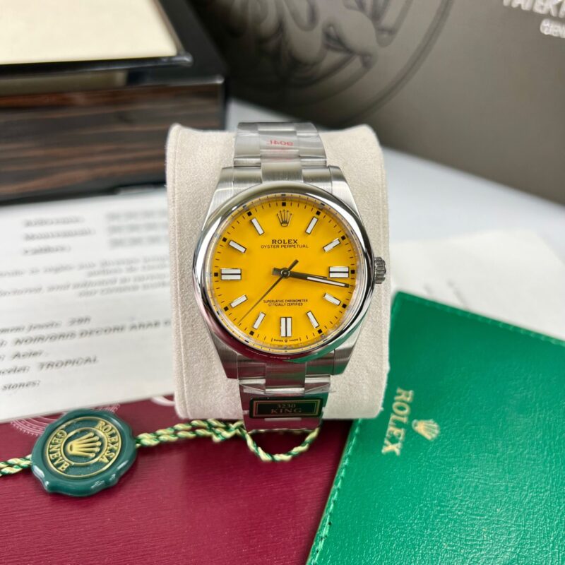 ĐỒNG HỒ ROLEX OYSTER PERPETUAL 124300 MẶT SỐ CAM REPLICA 1:1 KING FACTORY