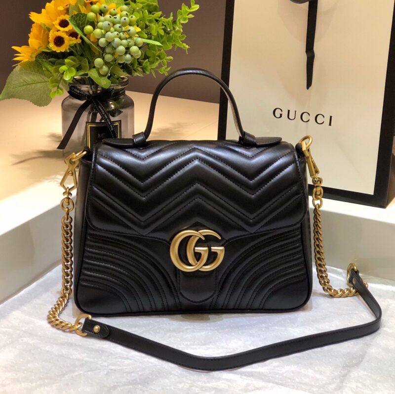 TÚI GUCCI MARMONT TOP HANDLE BAG SIÊU CẤP MÀU ĐEN