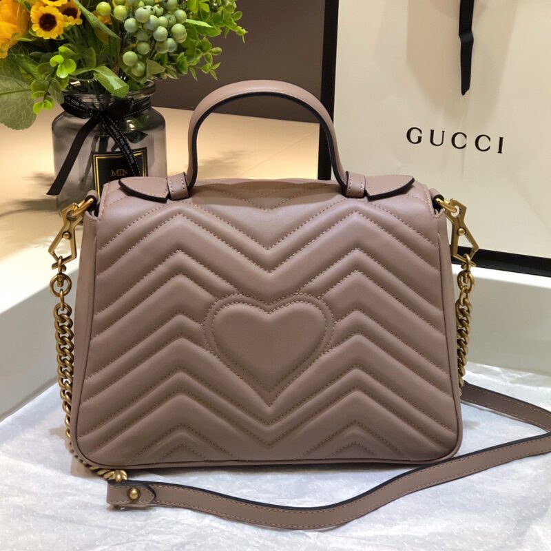 Túi Gucci Marmont Top Handle Bag Siêu Cấp Màu Nâu