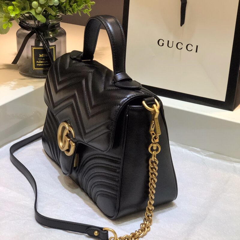 TÚI GUCCI MARMONT TOP HANDLE BAG SIÊU CẤP MÀU ĐEN