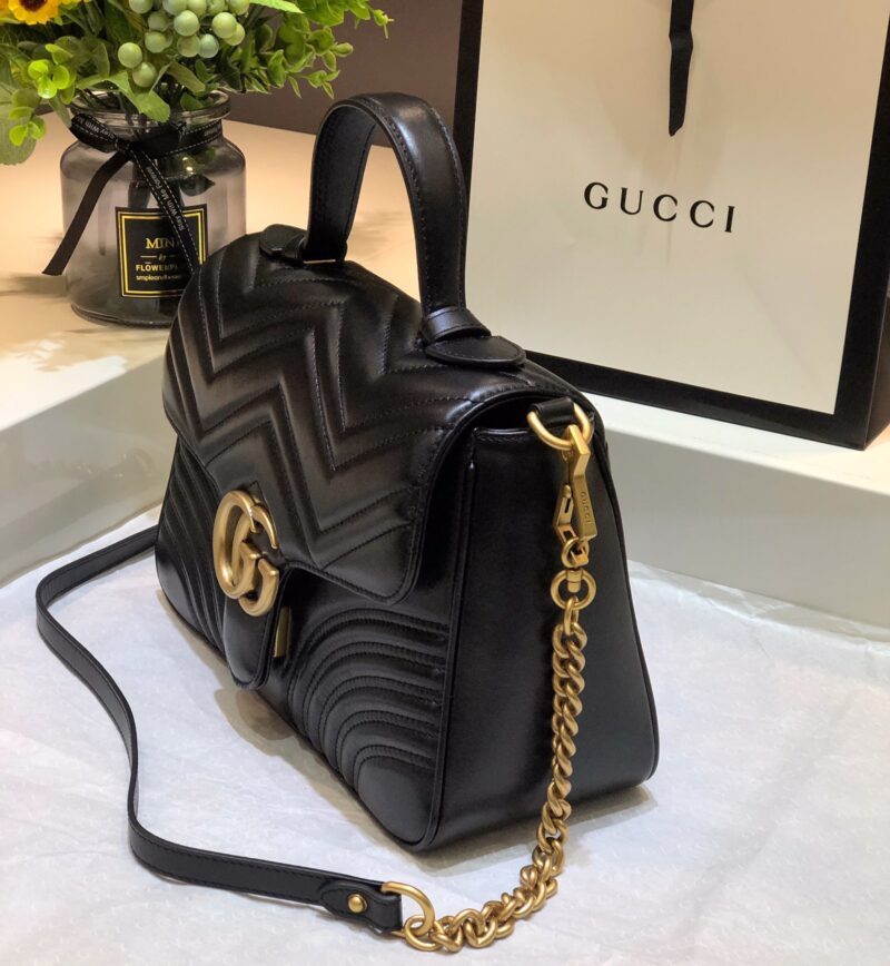 TÚI GUCCI MARMONT TOP HANDLE BAG SIÊU CẤP MÀU ĐEN