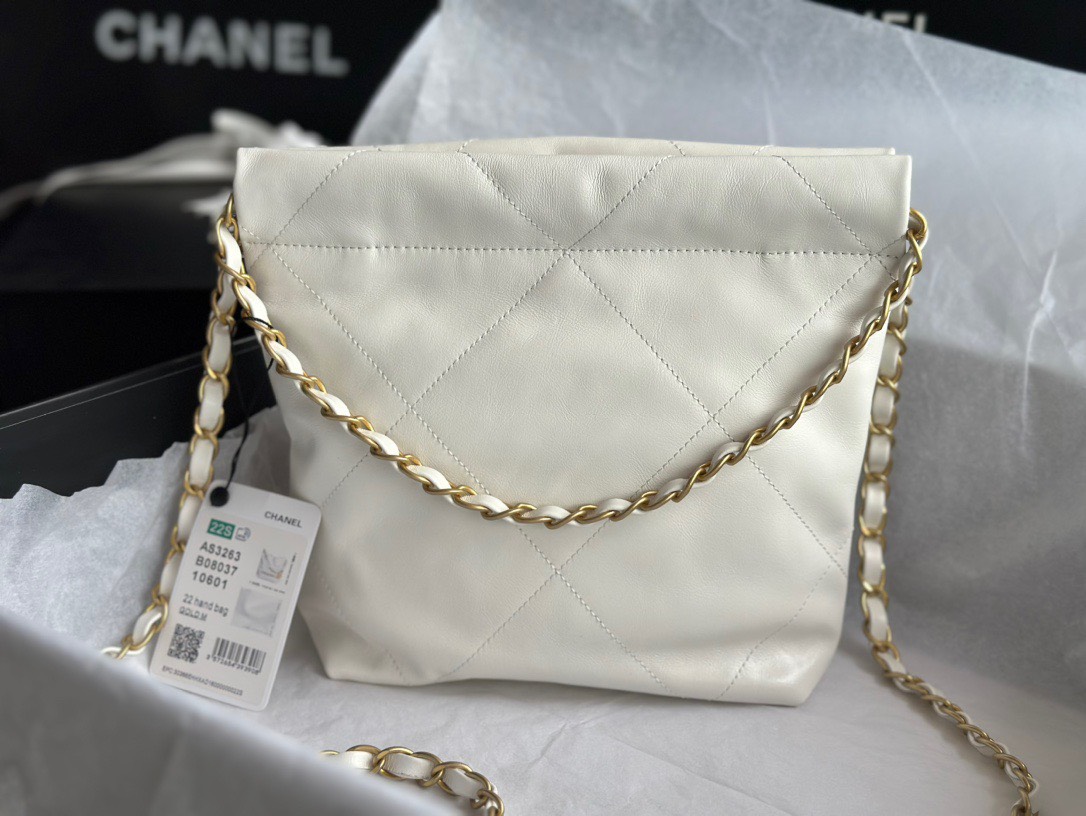 Túi Xách Chanel Classic Super Màu Trắng Khóa Bạc Size 31 Đẹp