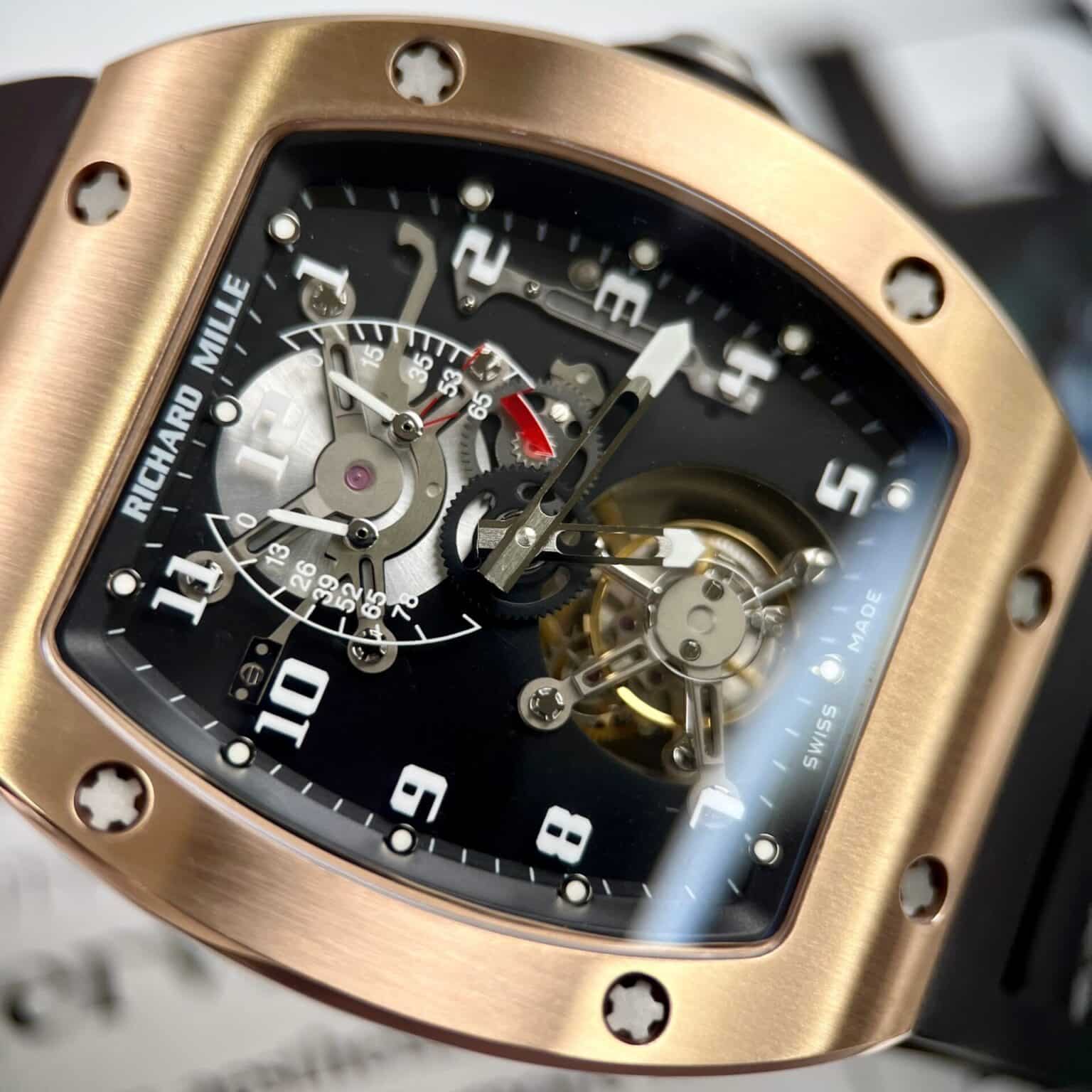 RICHARD MILLE RM001 TOURBILLON ROSE GOLD BEST REPLICA 38.3MM