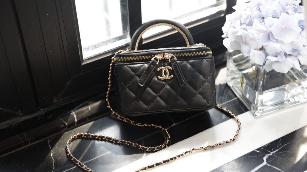 TÚI CHANEL VANITY CLASSIC BAG WITH TOP HANDLE SUPER