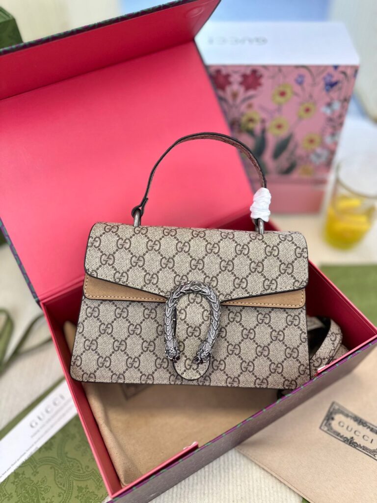 TÚI XÁCH GUCCI SMALL DIONYSUS CANVAS WITH TOP HANDLE BAG SUPER