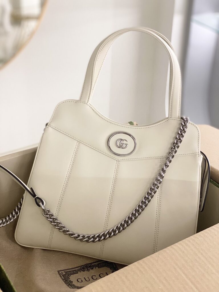 TÚI XÁCH GUCCI PETITE GG SMALL TOTE BAG SIÊU CẤP MÀU TRẮNG