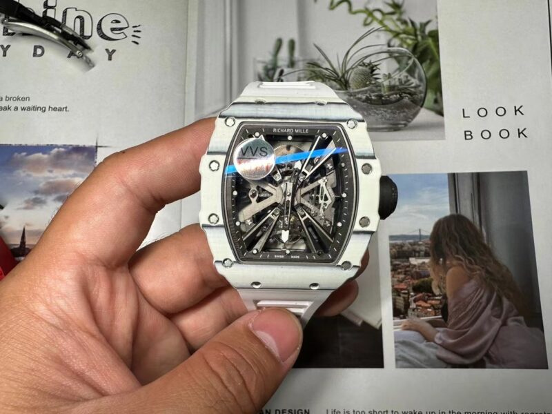 RICHARD MILLE RM12-01 TOURBILLON WHITE QUARTZ NTPT BEST REPLICA