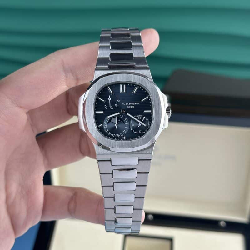 PATEK PHILIPPE NAUTILUS 5712/1A-001 REFINED BLUE DIAL + MOONPHASE + HANDS + MOVEMENT ENGRAVINGS 40MM