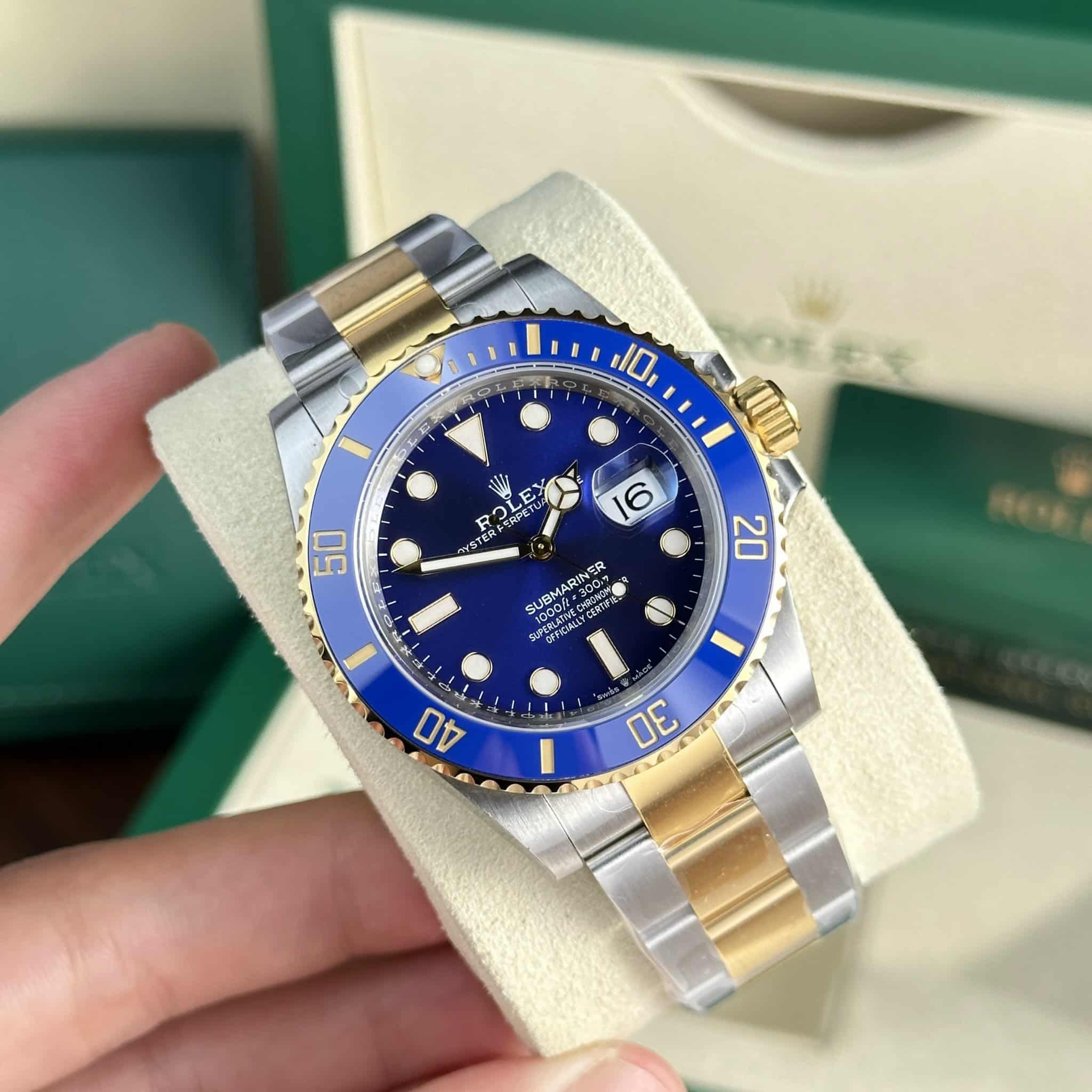ROLEX SUBMARINER 126613LB-0002 TWO TONE YELLOW GOLD BLUE DIAL