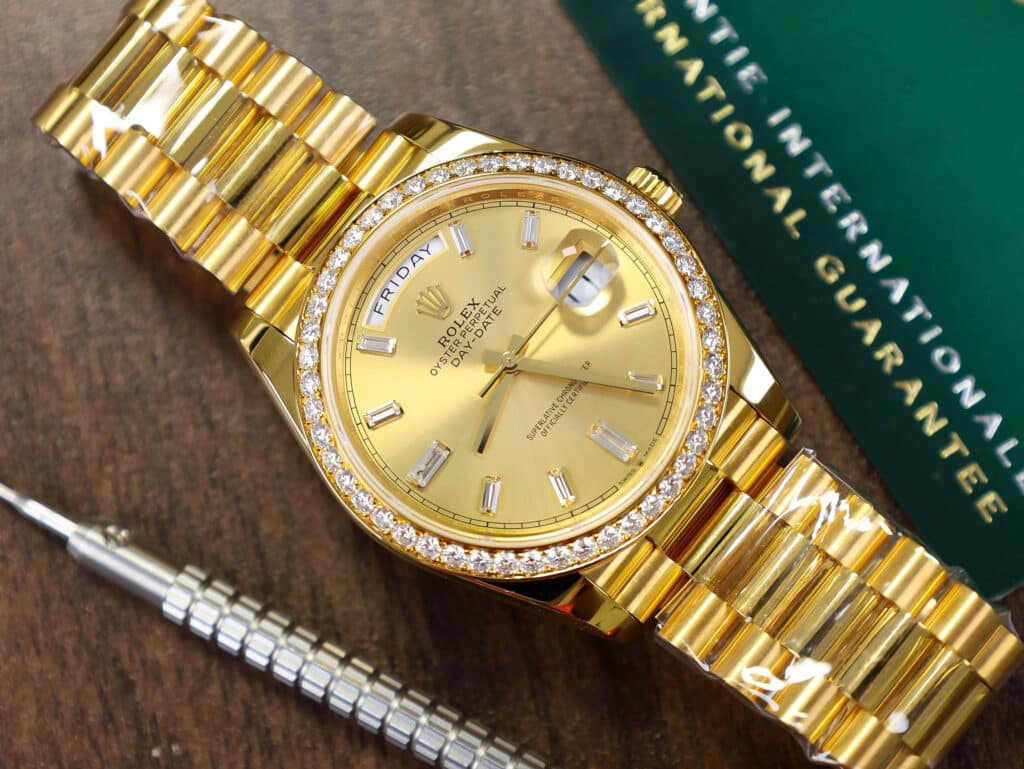 Đồng hồ Rolex rep 1:1 đính kim cương