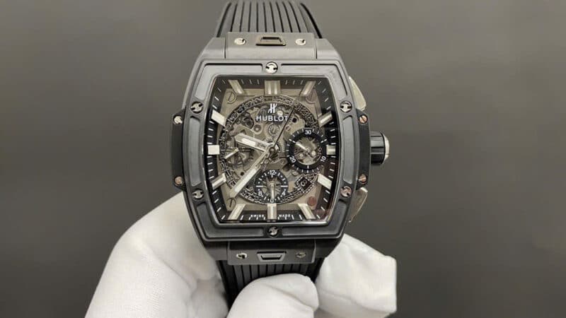 HUBLOT SPIRIT OF BIG BANG CHRONOGRAPH BLACK MAGIC CERAMIC BEST REPLICA 42MM