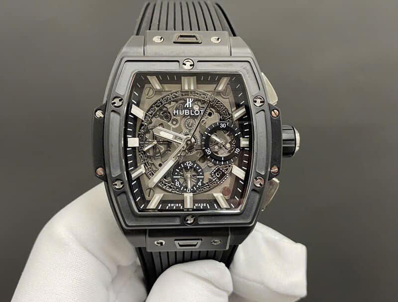 HUBLOT SPIRIT OF BIG BANG CHRONOGRAPH BLACK MAGIC CERAMIC BEST REPLICA 42MM