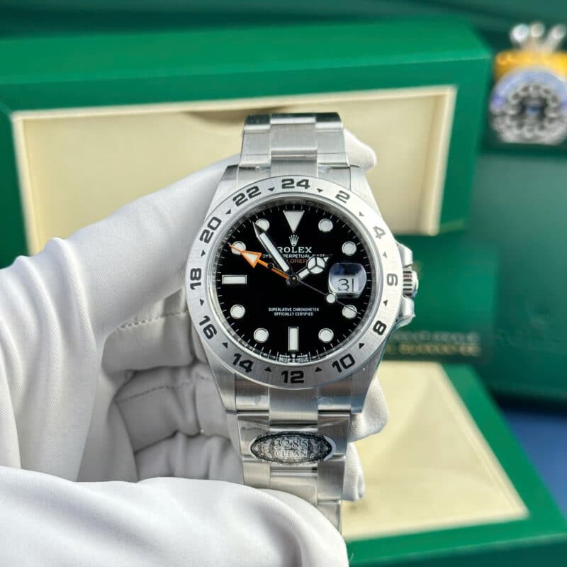 ĐỒNG HỒ ROLEX EXPLORER II 226570 MẶT ĐEN REP 1:1 CAO NHẤT CLEAN 42MM