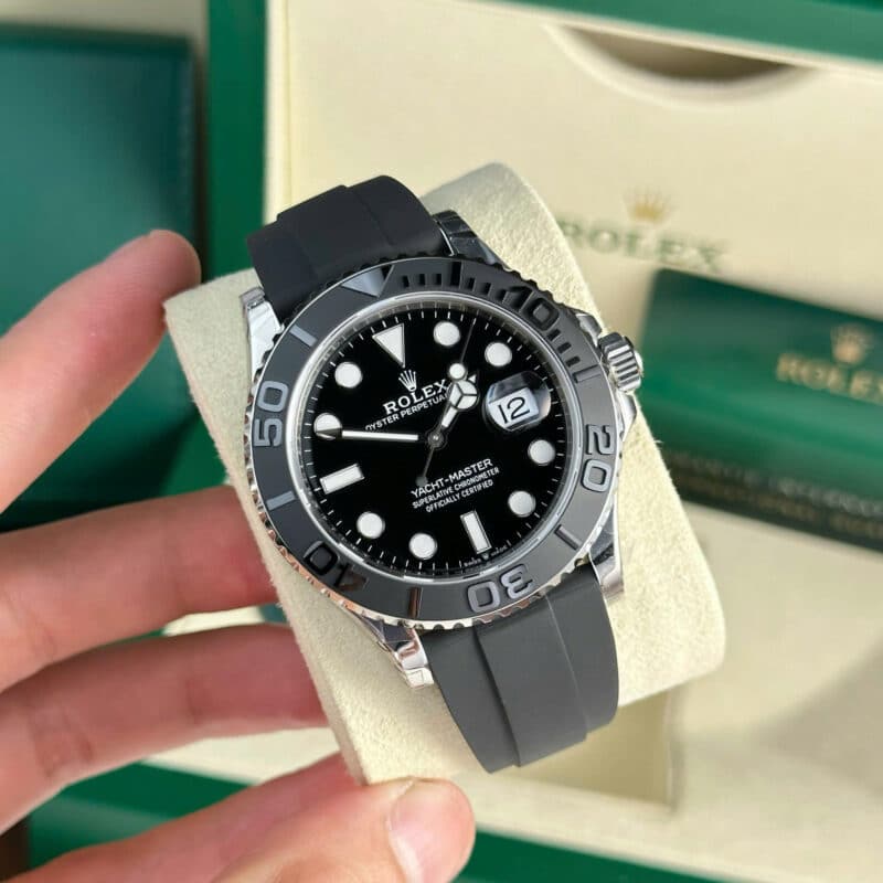 ROLEX YACHT-MASTER 226659 BLACK DIAL OYSTERFLEX 1:1 SUPER CLONE HIGHEST QUALITY VSF 42MM